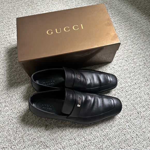 Gucci Men Nero Florence Calf Size 11 but fit like 12 - Picture 9 of 12